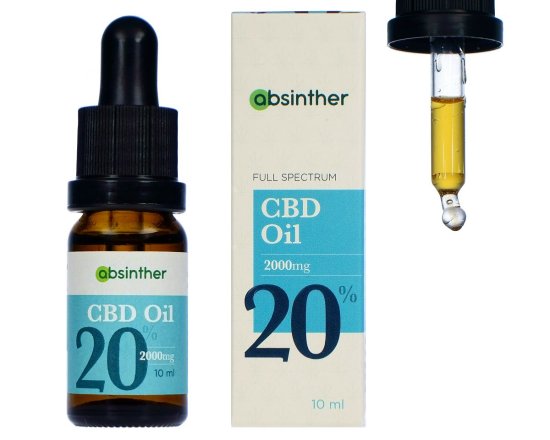 ABSINTHER CBD oil 2000mg olej 20% kapky 10ml