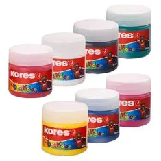 Kores Barvy prstové Dedi Kolor 30 ml, 6+1 barev