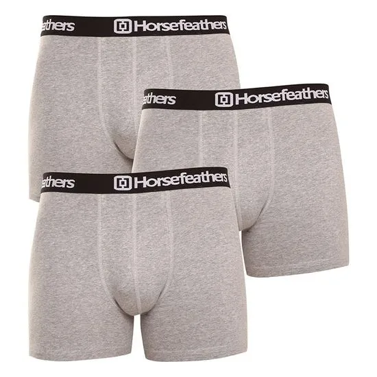 Horsefeathers 3PACK pánské boxerky Dynasty heather gray (AM067C)