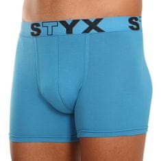 Styx 3PACK pánské boxerky long sportovní guma modré (U9676869) - velikost XL