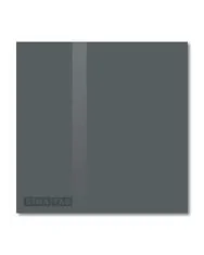 SMATAB® Šedá antracitová skleněná pracovní a kancelářská tabule 48 × 48 cm