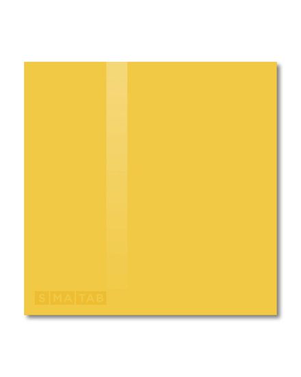 SMATAB® skleněná magnetická tabule žlutá exotická 35 × 35 cm