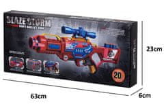 Aga Dětský poloautomatický samopal Blaze Storm + 20 nábojů