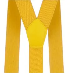 NANDY Klasické šle pro muže a ženy k na nošení s elegantním kalhotám - žlutá