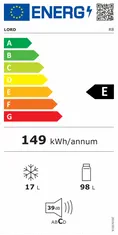 LORD R8 Vestavná lednice s mrazničkou uvnitř