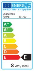 Max Žárovka Retro T30-700 8W - závit E27/ 30mm x 700mm (stmívatelná)