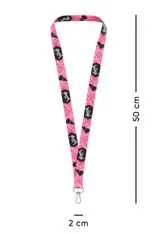 BAAGL BAAGL Přívěsek na klíče dlouhý – lanyard, růžový