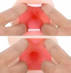 LOLO oboustranný masturbátor ve tvaru vagíny a úst