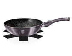 Berlingerhaus Pánev WOK s mramorovým povrchem 28 cm Carbon PRO Line BH-6900