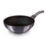 Berlingerhaus Pánev WOK s mramorovým povrchem 28 cm Carbon PRO Line BH-6900