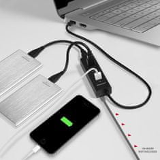 AXAGON HUE-S2B, 4x USB 3.0 CHARGING hub, micro USB nap. konektor, kabel USB-A 30cm