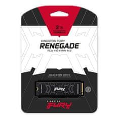 Kingston SSD 2000GB Fury Renegade PCIe 4.0 NVMe M.2 (čtení/zápis: 7300/7000MB/s; 1M/1M IOPS)