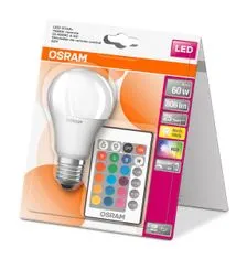 Osram OSRAM LED STAR plus CL A RGBW FR 60 stmívatelné ovladačem 9W/827 E27