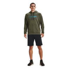 Under Armour Mikina zelená 173 - 177 cm/S Rival Fleece Signature Hoodie