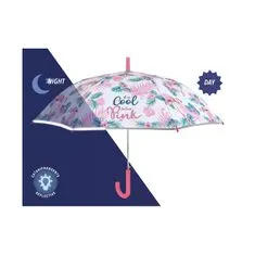 Perletti Dětský reflexní automatický deštník COOL KIDS Plameňáci, 15575