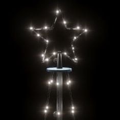 Greatstore Vánoční strom s hrotem 108 studených bílých LED diod 180 cm