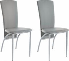 Danish Style Jídelní židle Nelso (SET 2 ks), šedá