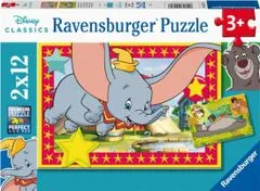 Ravensburger Puzzle Disney: Pohádková zvířátka 2x12 dílků