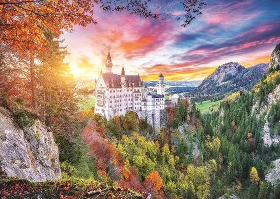 Trefl Puzzle Pohled na zámek Neuschwanstein, Německo 500 dílků