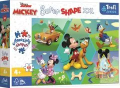 Trefl Puzzle Super Shape XXL Mickey Mouse: Zábava 60 dílků