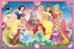 Trefl Puzzle Super Shape XL Disney princezny: Růžový svět 160 dílků