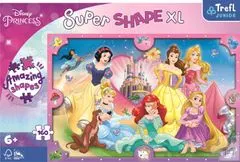 Trefl Puzzle Super Shape XL Disney princezny: Růžový svět 160 dílků
