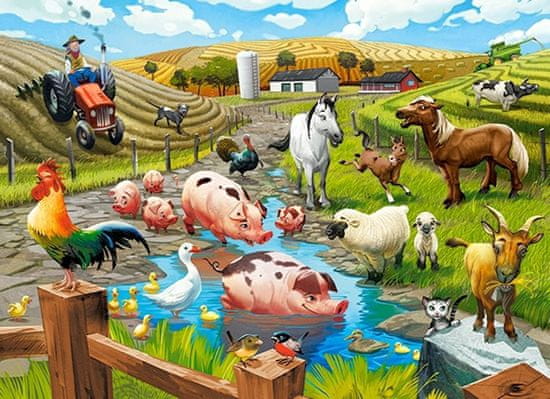 Castorland Puzzle Život na farmě 70 dílků