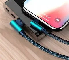 Foxter 1904 USB Kabel - Micro USB, zahnuté konektory 2m