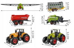 Kruzzel 6136 Farmářská sada 6 ks, 1:30, zelená