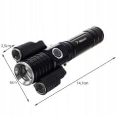 Trizand 18369 Svítilna T6 2 LED CREE XPE ZOOM