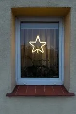 Iso Trade Vánoční Hvězda 100 LED do okna, 28 cm teplá bílá