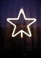 Iso Trade Vánoční Hvězda 100 LED do okna, 28 cm teplá bílá