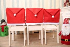 Iso Trade Vánoční potahy na židli 6x + ubrus Santa Claus 172 x130 cm