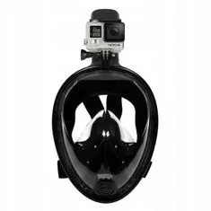 Trizand 23462 Celoobličejová šnorchlovací maska L/XL černá