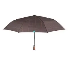 Perletti TIME Pánský automatický deštník Scottish / hnědý světlý, 26284