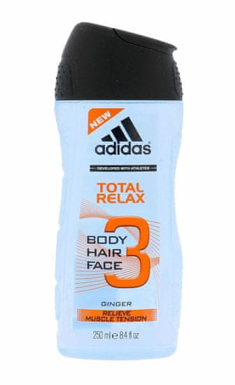 Adidas 250ml 3in1 total relax, sprchový gel