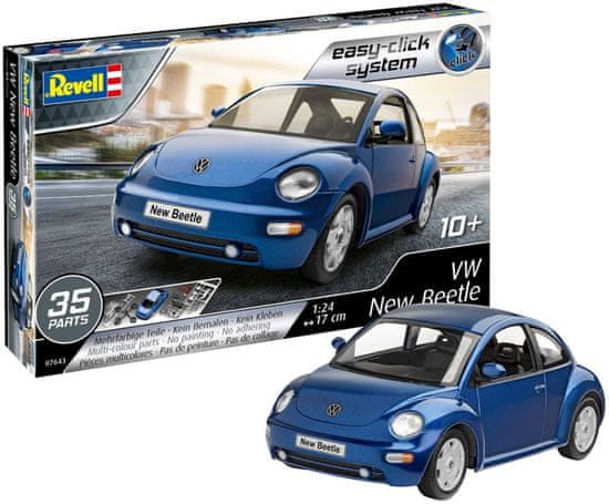 Revell Volkswagen New Beetle, EasyClick 07643, 1/24