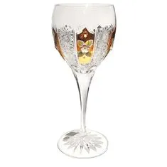 Caesar Crystal Sklenice na víno 500K Zlato II, barva čirý křišťál, objem 220 ml