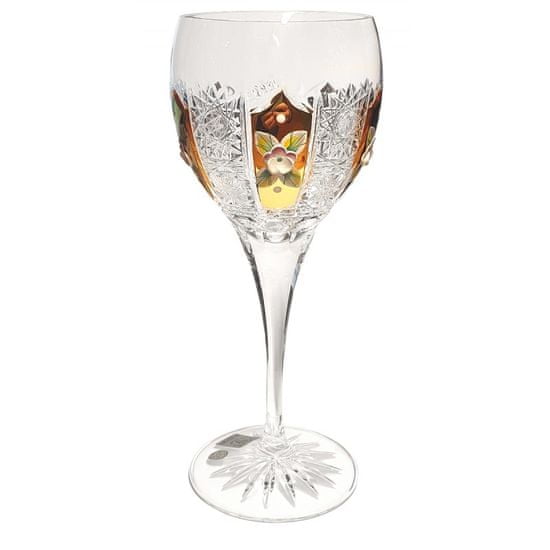 Caesar Crystal Sklenice na víno 500K Zlato II, barva čirý křišťál, objem 220 ml