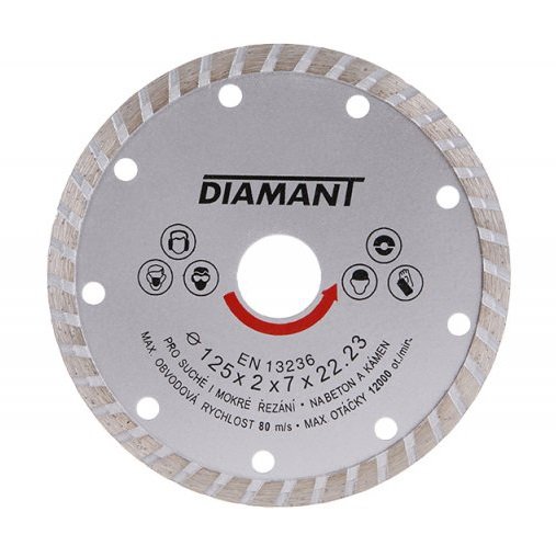 Diamant Kotouč řezný ¤125x22,2x2,5mm TURBO