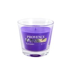 PROVENCE SVÍČKA VE SKLE 140G, LEVANDULE