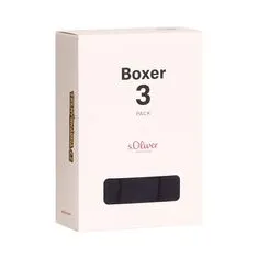 s.Oliver 3PACK pánské boxerky tmavě modré (JH-34B-31184142) - velikost M