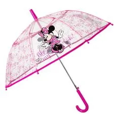 Perletti Dětský automatický deštník MINNIE MOUSE Transparent, 50135