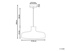 Beliani Ratanová závěsná lampa přírodní TAMARIN