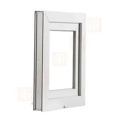 TROCAL Plastové okno | 140x140 cm (1400x1400 mm) | bílé | dvoukřídlé bez sloupku (štulp) | pravé