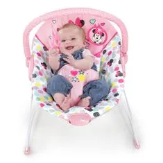 Disney Baby Lehátko vibrující Minnie Mouse Spotty Dotty 0m+ do 9 kg