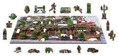 InnoVibe Wooden City Dřevěné puzzle Londýnská hospoda 2v1, 75 dílků EKO