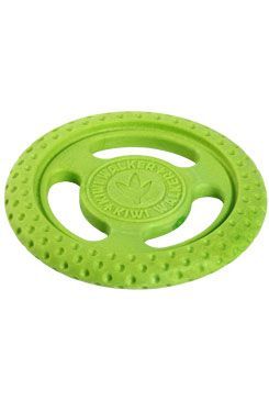 KIWI WALKER Hračka pes FRISBEE MINI plov. z TPR pěny, zelená KW