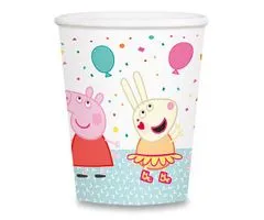 Peppa Pig Papírové kelímky objem 0,25 l, 8 ks