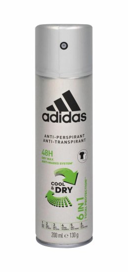 Adidas 200ml 6in1 cool & dry 48h, antiperspirant